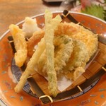 旬魚旬菜 びんびや - 夏野菜天ぷら878円