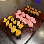 しゃぶしゃぶ・すし 紀尾井町 八山 - 雲丹、本鮪、イクラ