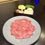 しゃぶしゃぶ・すし 紀尾井町 八山 - 黒毛和牛リブロースすき焼き
