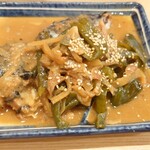 丸富食堂 - 鯖ピーマンの味噌煮
