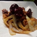 めだかタンタン - 【試作品】鶏肉と玉ネギの炒め物