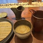 そば切り 粋人 - 蕎麦湯で割った　つけ汁も最後まで美味しい◎