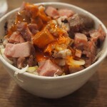 鶏と無限の可能性 - ミニレアチャ丼
