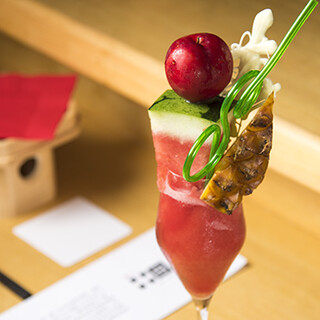 お飲み物代0円。コース料理に寄り添う一杯でおもてなし