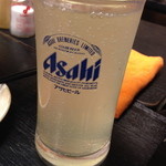 西口やきとん - ボールはこのサイズが基本です。氷無し。