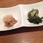 遊食屋 わらべえ - 日替わり突き出し。