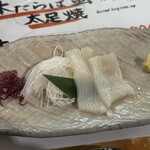 函館朝市 栄屋食堂 - 毛蟹頼んだおかげか不明ですがサービス品のイカ刺し
