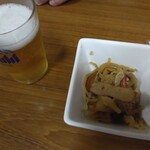 鮒忠 - ビールとお通し(2025.6.19)