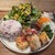 more - 料理写真:プレートランチ　鶏胸カツのトマトソース(2025/7)