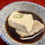 豆水楼 祇園店 - 湯豆腐のたれにつけて！