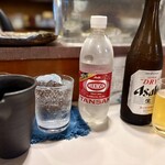 藤石 - 瓶ビールと麦焼酎とソーダ