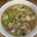 中国料理 山丁 - 餡かけチャンポン味薄い