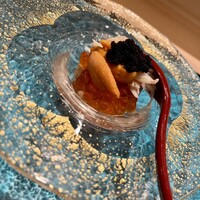 札幌 鮨 よこ田 - 雲丹キャビア