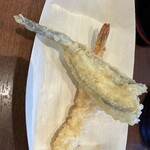 博多天ぷら なぐや - 天ぷらの一部