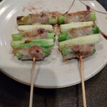 天下の焼鳥 信秀本店 - アスパラのバラ巻