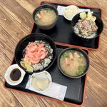 地魚工房 - ・南蛮エビ丼
・なめろう丼