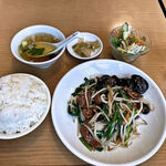 中国料理 桂林 - レバニラ炒め定食（1,100円）