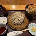 井ざわ - かきあげ丼とそば、１６５０円