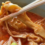 ラーメン マイアミ - 穂先メンマリフト