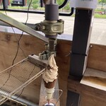 蕎麦　山猫 - コーヒー粉トッピングマシン