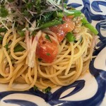 sov - 自家製サルシッチャと夏野菜のアーリオオーリオ