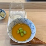 松寿司 - 枝豆の冷製茶碗蒸し