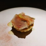 yokoyama - .....⑦赤甘鯛　コンソメのシート　トマト　パイ仕立て.....