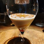 yokoyama - .....⑩デザートのバナナシェイク　チョコレートアイスクリーム　パッションフルーツ　チェリーのリキュール　コーヒー.....