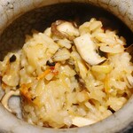 yokoyama - .....⑨桜えびと原木椎茸と発酵バターのリゾット　しょうが　みょうが.....