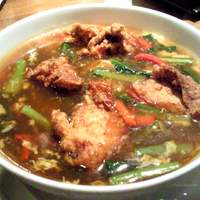 中国料理 青冥 堂島本店 - 醤油風味ピリ辛麺鶏の唐揚げ入り.JPG