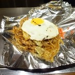 Okonomiyaki Goroppe Shokudou - ねぎ焼き・焼そばセット（８５０円）の焼きそば