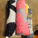 ラムハウス・ケケレ - 布おしぼり　カラフルです　【　２０１４年９月　】