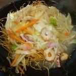 長崎ちゃんぽん ふじ - 長崎皿うどんの(小)❤(小)でも凄いボリューム♪
