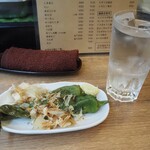 立ち飲み やみー - 焼き万願寺 ＆ だいやめソーダ