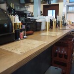 立ち飲み やみー - 店内（立ち飲みカウンター）