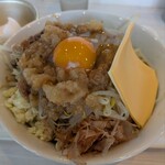ポーションラーメン - 汁なし（200g）＋チーズ　¥1,000＋¥110