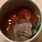 櫻木 - 牛タン、トマトの煮物
