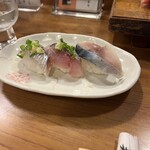 菊岡寿司 - 青魚トリオ