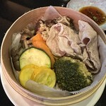 Organic BAR  こころkitchen - 有機野菜と無投薬豚のせいろ蒸し