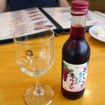 鳩家 - ワインミニボトル赤680円