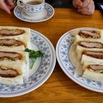 鳩家 - ひれかつサンド880円
