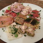 クアドリフォーリオ - ２０１４・７月　前菜盛り合わせ