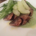 クアドリフォーリオ - ２０１４・７月　鮎のコンフィ