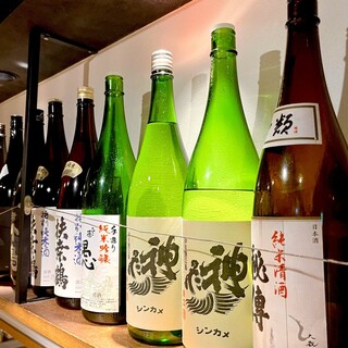 お酒も国産にこだわりました。