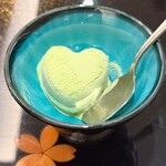 游玄亭 - デザートの抹茶アイス