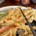 うどん工房かたつむり - えのき茸の天ぷら