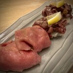 カキノバル OYSTER&WAGYU 下北沢 - 牛タンと塩カルビユッケ