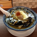 ゆなみ屋 - ブラックカレーラーメン！カレーなんだが初めての味(^^)隠し味技有り！癖になりそう（≧∇≦）