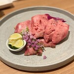 焼肉 水谷 - 熟成タン3種盛り