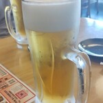 登戸の滝 - 生ビール大で乾杯